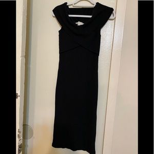 👗Black Michael Kors fitted stretchy dress